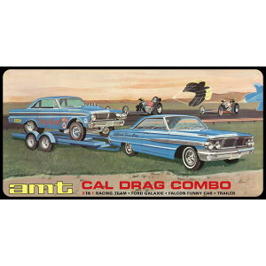 �y���������z�@AMT 1/25 CAL DRAG �R���{ �t�H�[�h�M�����N�V�[ & �t�@���R�� & �g���[�� �v�����f�� �v�����f�� AMT1223