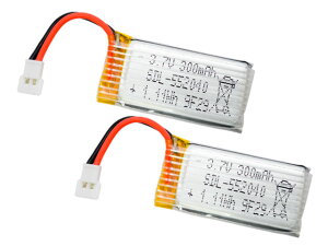 �y�l�R�|�X���������z�@HiTEC Li-Po�o�b�e���[ 3.7V 300mAh (K100/X100/V966/V911S/XKA110)2�� XKK100-016-1