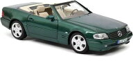 【送料無料】　NOREV 1/18 メルセデス・ベンツ SL 500 1999 メタリックグリーン 完成品ダイキャストミニ…