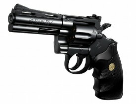 【送料無料】　東京マルイ コルトパイソン.357マグナム 4インチ ブラックモデル エアーコッキングリボルバー 10才以上用