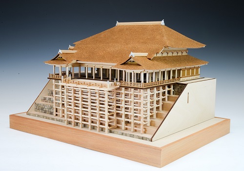 【送料無料】 木製建築模型 1/150 清水寺 本堂・舞台
