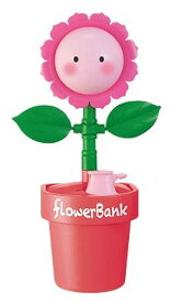 【送料無料】　Flower Bank ひまわり ピンク　貯金箱