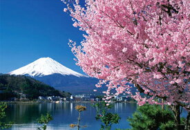 【送料無料】　ジグソーパズル　108ラージピース　桜と富士(山梨)　26x38cm　01-2068