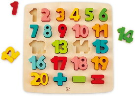 【送料無料】　木のおもちゃ　数字のパズル E1550A　対象年齢3才から