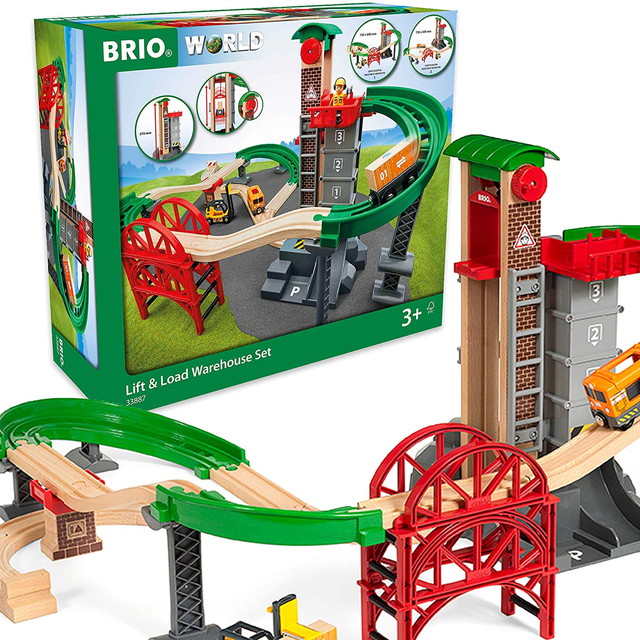 　ウェアハウスレールセット　33887 木製 おもちゃ 知育玩具 ブリオ BRIO