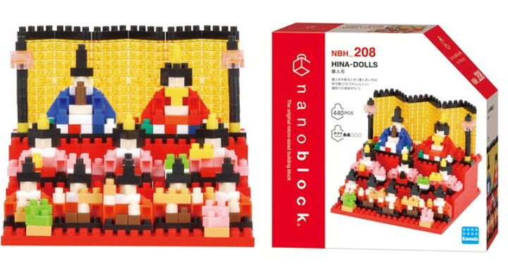 楽天市場 送料無料 ナノブロック Nanoblock 雛人形 難易度2 Nbh 8 トイスタジアム1号店