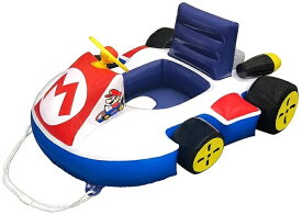 【送料無料】　マリオカート　カート型フロート　浮き輪 足穴うきわ　対象年齢：1歳から