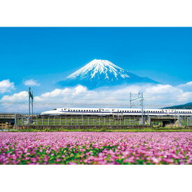 【送料無料】　ジグソーパズル 500ピース れんげの花と富士山（静岡）26x38cm 35-26