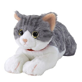 【送料無料】　ひざねこ ぬいぐるみ　サバシロ Sサイズ　全長約36cm P-7812　ぬいぐるみ 動物 アニマル　抱き枕