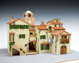 【送料無料】　ウッディジョー 木製建築模型 1/87 ヨーロッパの街並みシリーズ イタリア
