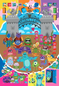 �y���������z�@�W�O�\�[�p�Y�� 300�s�[�X Monsters University-On Campus- 26×38cm 73-311