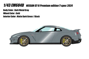 �y���������z�@EIDOLON 1/43 NISSAN GT-R �v���~�A���G�f�B�V���� T-spec 2024 �_�[�N���^���O���[ �����i�~�j�J�[ EM684D