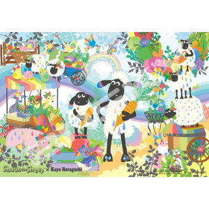 �y���������z�@�W�O�\�[�p�Y�� 1000�s�[�X �Ђ��̃V���[��×�z���O�`�J�� Shaun the Sheep×Kayo Horaguchi 51x73.5cm 1000T-390
