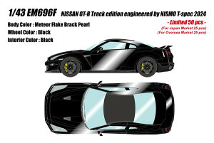 �y���������z�@EIDOLON 1/43 NISSAN GT-R Track edition engineered by NISMO T-spec 2024 ���e�I�t���[�N�u���b�N�p�[�� �����i�~�j�J�[ EM696F
