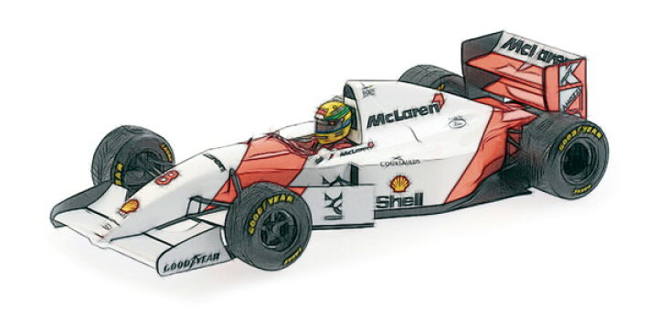 楽天市場】【送料無料】 MINICHAMPS 1/18 マクラーレン フォード MP4/8  