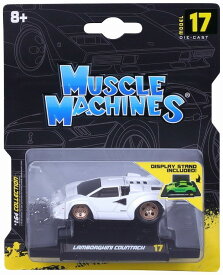 【6月発売予定】　【送料無料】　Maisto 1/64 Muscle Machines ランボルギーニ カウンタック ホワイト 完成品ダイキャストミニカー MS15541W