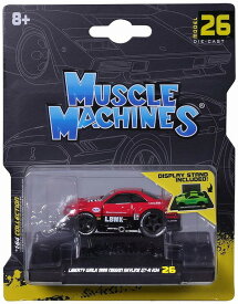 【6月発売予定】　【送料無料】　Maisto 1/64 Muscle Machines Liberty Walk 1999 ニッサン スカイライン GT-R R34 レッド/ブラック 完成品ダイキャストミニカー MS15566RBK