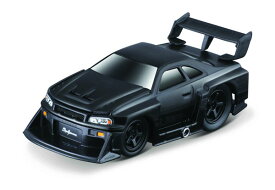 【6月発売予定】　【送料無料】　Maisto 1/64 Muscle Machines Liberty Walk 1999 ニッサン スカイライン GT-R R34 ブラック 完成品ダイキャストミニカー MS15588BK