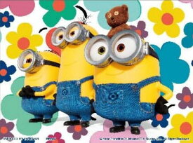 【送料無料】　ジグソーパズル 150ピース プチパリエクリア ミニオンズ ハッピーフラワー 7.6×10.2cm 2308-48