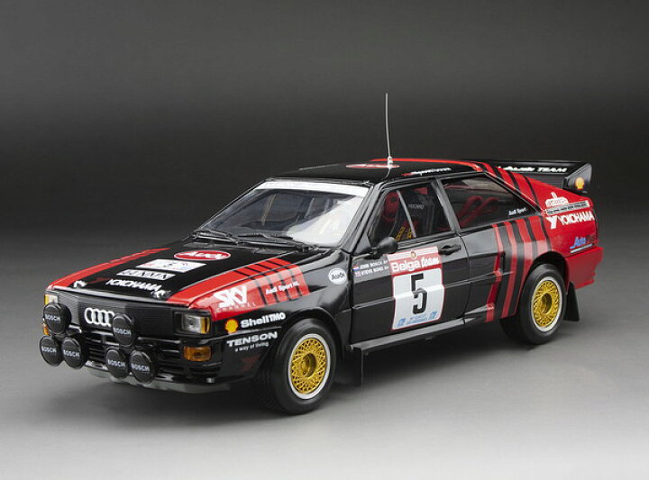 楽天市場】【送料無料】 SUNSTAR 1/18 アウディ クワトロ A2 1986年 
