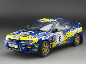 【送料無料】　SUNSTAR 1/18 スバル インプレッサ 555 1997年ラリー・オブ・ニュージーランド #8 P.ボーン 完成品ダイキャストミニカー 5528
