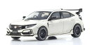 【送料無料】　京商オリジナル 1/43 ホンダ シビック タイプR 無限 (ホワイト) 完成品ミニカー KSR43123W