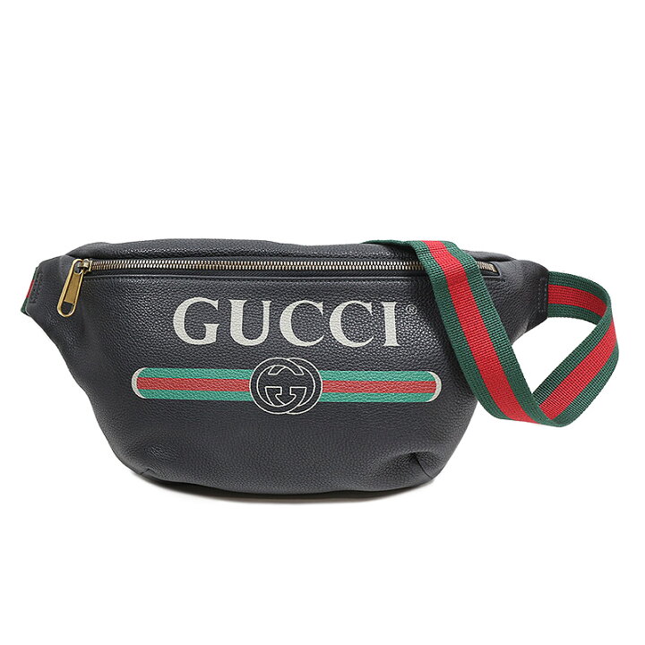 楽天市場 グッチ Gucci ベルトバッグ レザー ブラック ウエストバッグ メンズ 中古 Okura おお蔵 楽天市場店