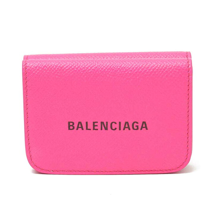 楽天市場 バレンシアガ Balenciaga キャッシュ ミニ ウォレット ショッキングピンク 三つ折り財布 レディース 中古 Okura おお蔵 楽天市場店
