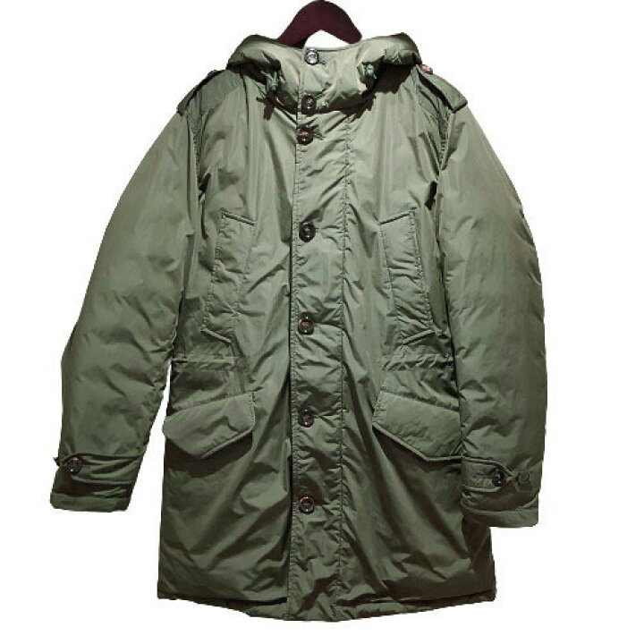 楽天市場 モンクレール Moncler ダウンモッズコート 12aw カーキ メンズ モッズコート 中古 Okura おお蔵 楽天市場店