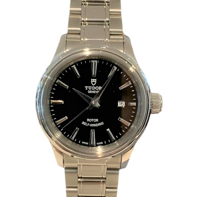 チュードル 腕時計 レディース 新しい季節 送料無料 TUDOR スタイル 自動巻き お買い得 チューダー 中古 ブラック 12100