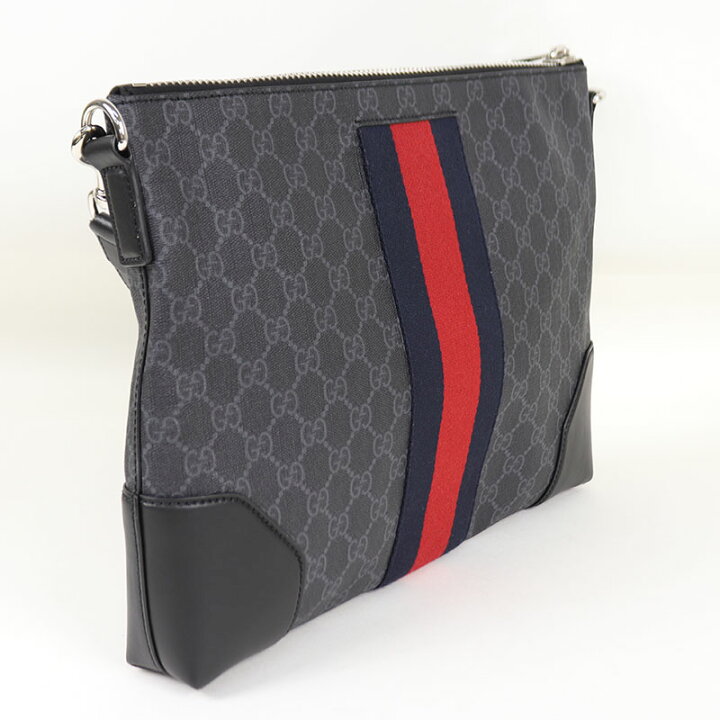 楽天市場 グッチ Gucci メッセンジャーバッグ Ggスプリームキ グレー ショルダーバッグ メンズ 中古 Okura おお蔵 楽天市場店
