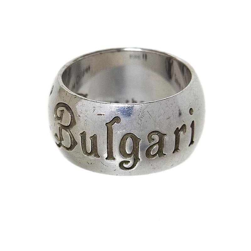 ブルガリ 高級品市場 リング 指輪 レディース 送料無料 BVLGARI 10号 シルバーリング#49 中古 ジュエリー SV925 セーブザチルドレン 【特価】