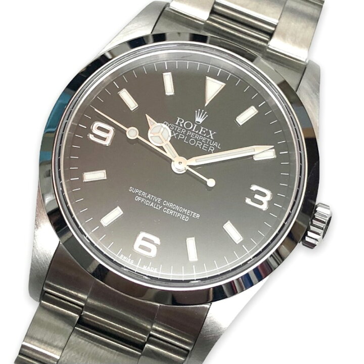 楽天市場】ロレックス ROLEX エクスプローラー1 114270 ブラック 自動巻き 腕時計 メンズ【中古】 : OKURA（おお蔵）楽天市場店