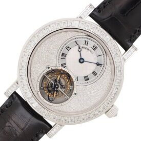 ブレゲ Breguet クラシック グランド・コンプリケーション トゥールビヨン 5359BB/6B/9V6 DD0D パヴェダイヤモンド K18WG/レザー 手巻き メンズ 腕時計【中古】