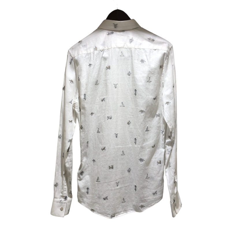 楽天市場】エルメス HERMES ホース刺繍コットンシャツ 20SS ホワイト