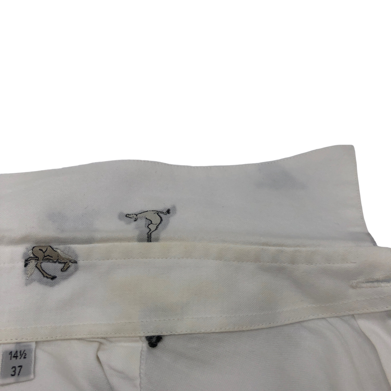 楽天市場】エルメス HERMES ホース刺繍コットンシャツ 20SS ホワイト