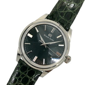 セイコー SEIKO エレガンスコレクション9S メカニカル SBGW285 グリーン SS/クロコダイルレザーベルト メンズ 腕時計【中古】