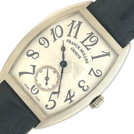 フランク・ミュラー FRANCK MULLER トノウカーベックス 7501S6MM ホワイト K18WG/社外ベルト メンズ 腕時計【中古】