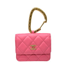 シャネル CHANEL ジュエルフック カードケース AP2397 ピンク ゴールド金具 ラムスキン レディース カードケース【中古】