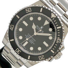 ロレックス ROLEX サブマリーナ・ノンデイト 114060 ブラック ステンレススチール メンズ 腕時計【中古】