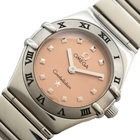 オメガ OMEGA コンステレーション ミニ マイチョイス 156161 ピンク ステンレススチール クオーツ レディース 腕時計【中古】