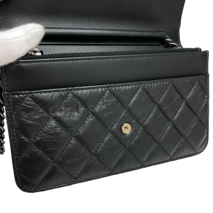 楽天市場】シャネル CHANEL 2.55 アイコン チェーンウォレット A80442 