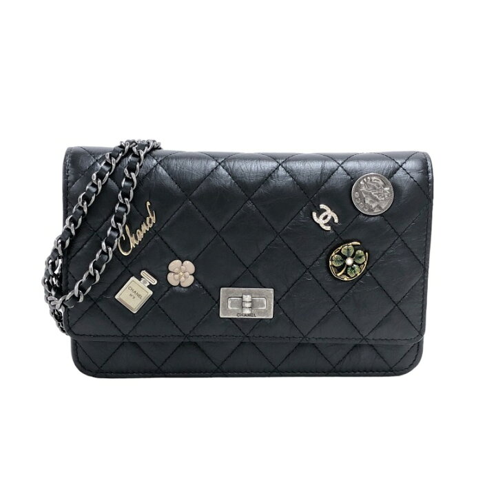 楽天市場】シャネル CHANEL 2.55 アイコン チェーンウォレット A80442 