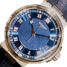 ブレゲ Breguet マリーン 5517BB/Y2/9ZU ブルー K18ホワイトゴールド 750WG メンズ 腕時計【中古】