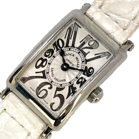 フランク・ミュラー FRANCK MULLER ロングアイランド プティ レリーフ 802QZRELAC ステンレススチール レディース 腕時計【中古】