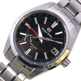 セイコー SEIKO ヘリテージコレクション スプリングドライブ GMT　マスターショップ限定 SBGE211 ブラック SS メンズ 腕時計【中古】