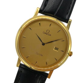 オメガ OMEGA デビル ゴールド K18YG/アリゲーターレザーベルト（社外） ユニセックス 腕時計【中古】