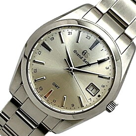 セイコー SEIKO ヘリテージコレクション GMT SBGN011 シルバー SS メンズ 腕時計【中古】