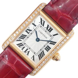 カルティエ Cartier タンクルイカルティエSM WJTA0010 k18PG レディース 腕時計【中古】