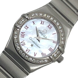 オメガ OMEGA コンステレーションミニ ホワイトシェル 1466.63 SS クオーツ レディース 腕時計【中古】